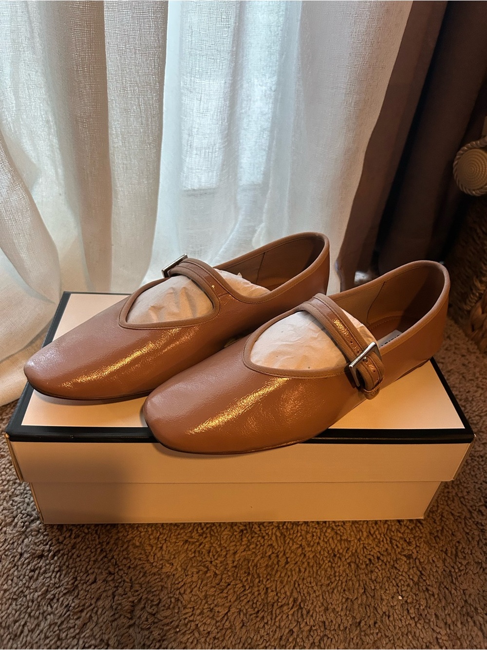 Steve Madden Women's Nude Brown Mary Jane Loafers with Buckle